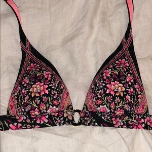 Floral bikini top